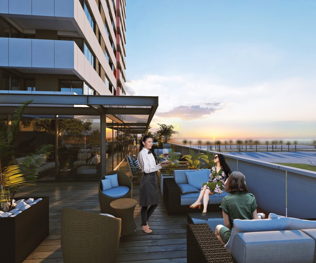 Mardi Stadium rooftop terrace