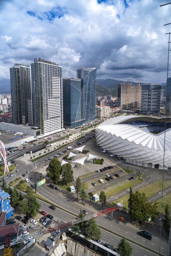 Mardi Stadium next to Batumi football stadium